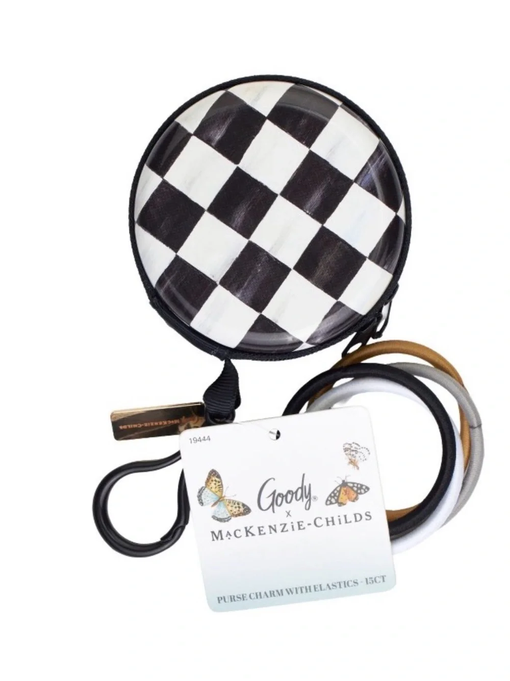 McKenzie Childs x Goody purse charm with 15ct Hair Elastics